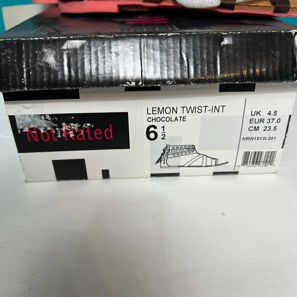 Not Rated lemon twist gladiator flat sandal size 6.5 - Picture 7 of 7